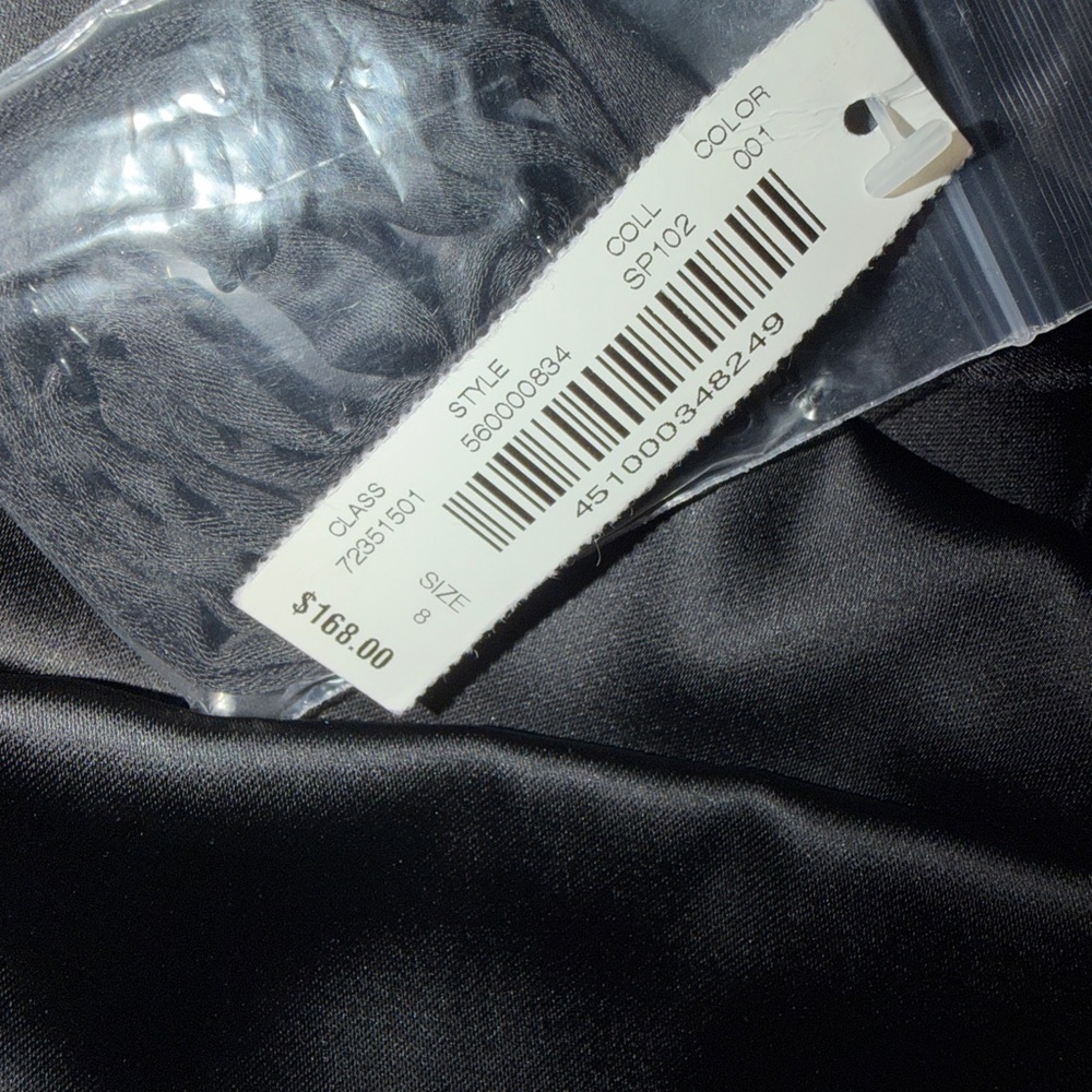 White House Black Market Sleek Black Mini Dress - Picture 8 of 12
